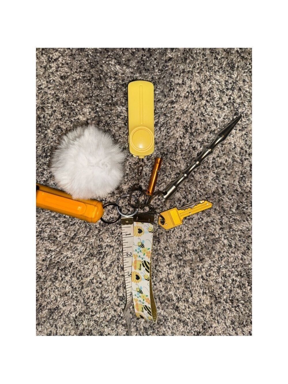 Women's Unbranded Keychain One Size Yellow self defense items